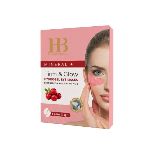 Hydrogel Eye Mask for Firm and Glowing Eye Skin, 5 Sets - H & B Cucumber or Cranberry