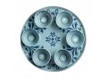 Israel Museum Blue Flower Passover Seder Plate with Matching Dishes