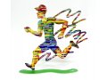 Jogger Man Free Standing Double Sided Runner Sculpture - David Gerstein