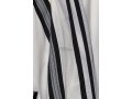 LaMenatzeach Wool Tallit Non Slip Prayer Shawl - Black Stripes