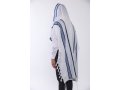LaMenatzeach Wool Tallit Non Slip Prayer Shawl - Royal Blue
