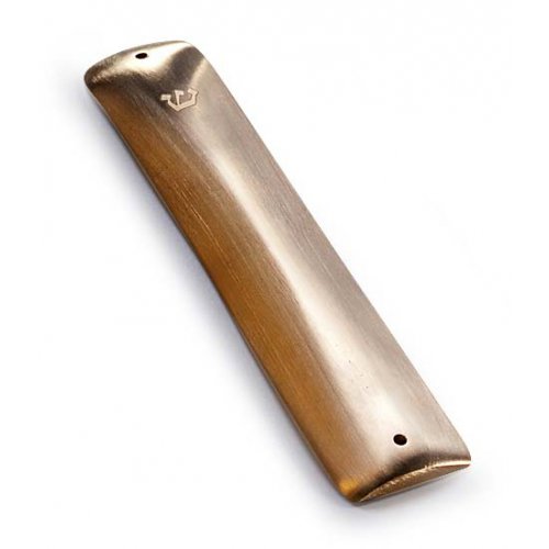 Large Mezuzah Case in Brass Anat Basanta