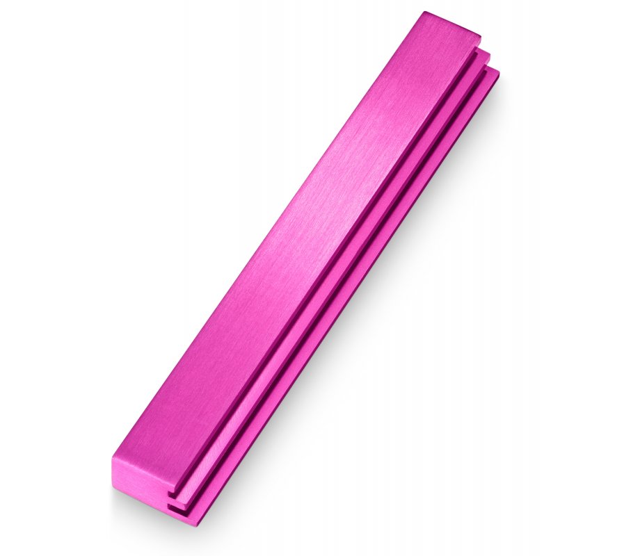 Laser Cut Steps Design Pink Mezuzah Case by Adi Sidler
