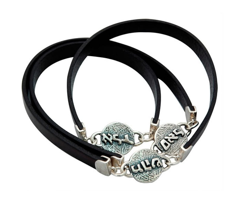 Leather Bracelets for Plentifulness, Healing or Protection from Bad Eye