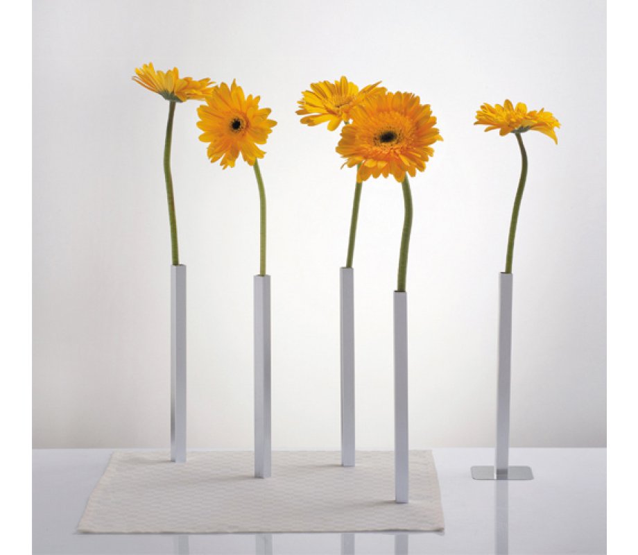 Magnetic Aluminum Vase - Silver Color