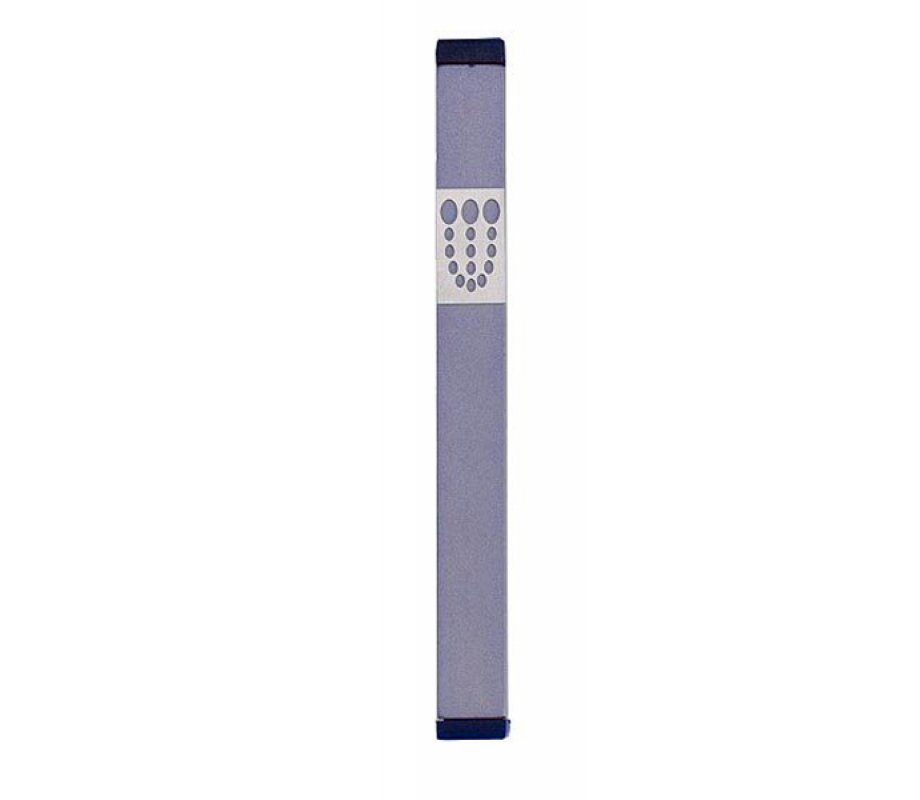 Mezuzah Case with Bubbly Dots Shin, Light Colors at 5 Inches Height - Agayof