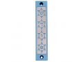 Mezuzah Case with Four Stars of David, in Light Colors at 4 Inches Height - Agayof