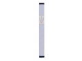 Mezuzah Case with Shin of Three Leaves, Light Colors at 7 Inches Height - Agayof