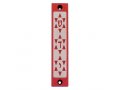 Mezuzah Case with Three Stars of David in Dark Colors, 4 Inches Height - Agayof