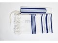 Modim Classic Wool Tallit - Royal Blue Stripes