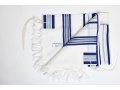 Modim Classic Wool Tallit - Royal Blue Stripes