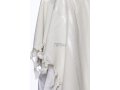 Modim Classic Wool Tallit - Shiny White Stripes
