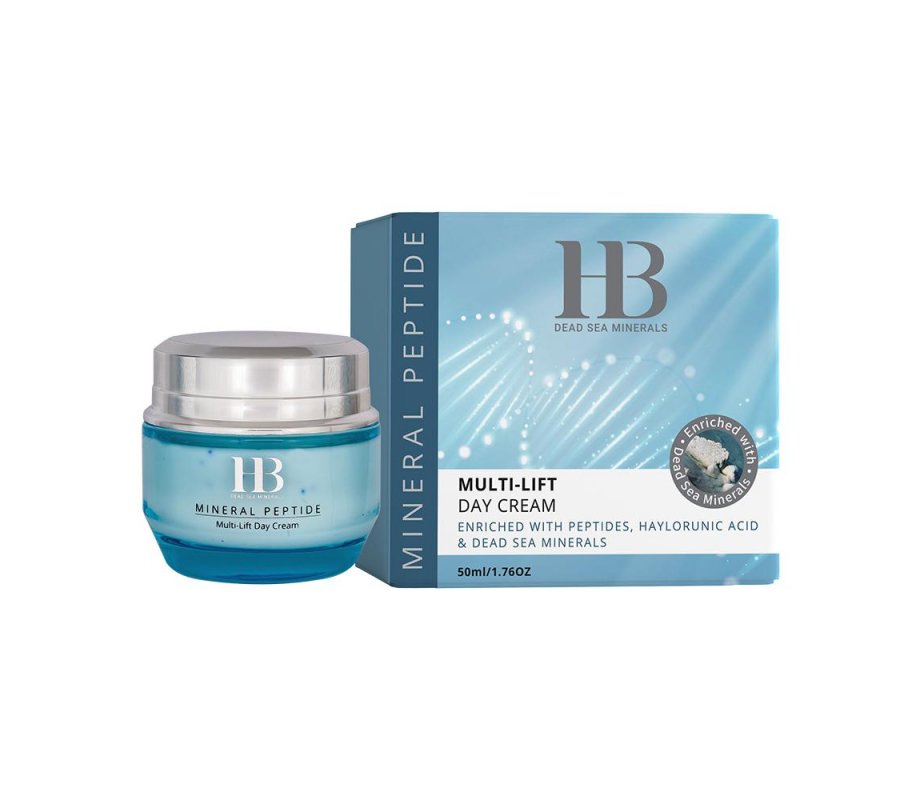 Multi-Lift Day Cream, Enriched with Peptides and Hyaluronic Acid - H&B’s Blue Series