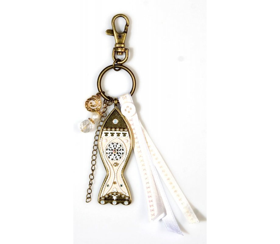 Oriental Fish Design Key Ring - Shahaf