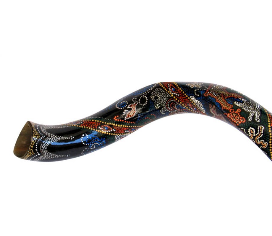 Oriental Hand Painted Yemenite Shofar