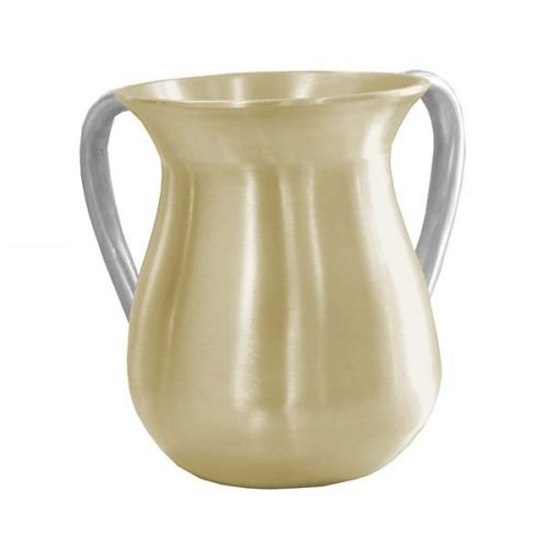 Pearl Anodized Aluminum Classic Netilat Yadayim Wash Cup - Yair Emanuel