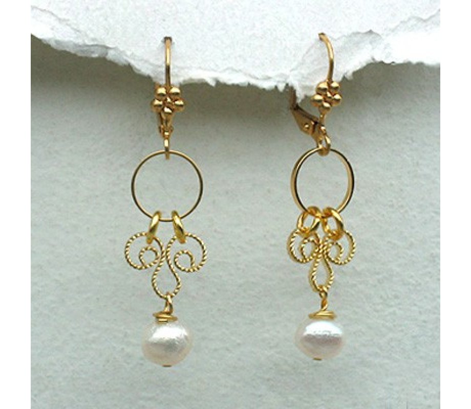 Pearl Drop Earrings by Edita