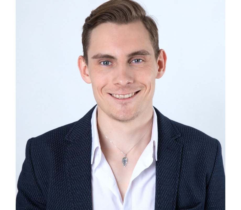 Pendant Necklace, Contemporary Style Hamsa Hand – Sterling Silver