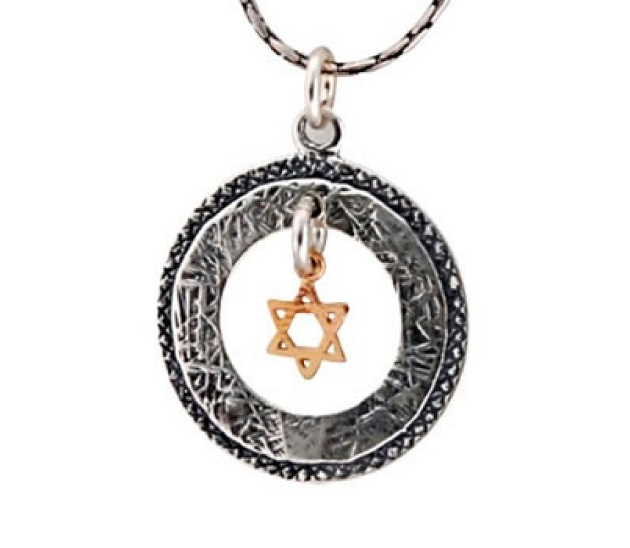 Pendant with Hanging Star of David by Golan Jewelry