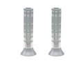 Pillar Candlesticks with Full Decorative Rings, Choice of Colors - Yair Emanuel