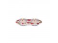 Pomegranate Design Glass and Metal Candle Holders for Tea Lights - Yair Emanuel