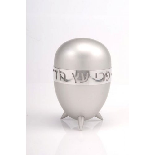 Prestigious Gleaming Anodized Aluminum Etrog Holder - Agayof