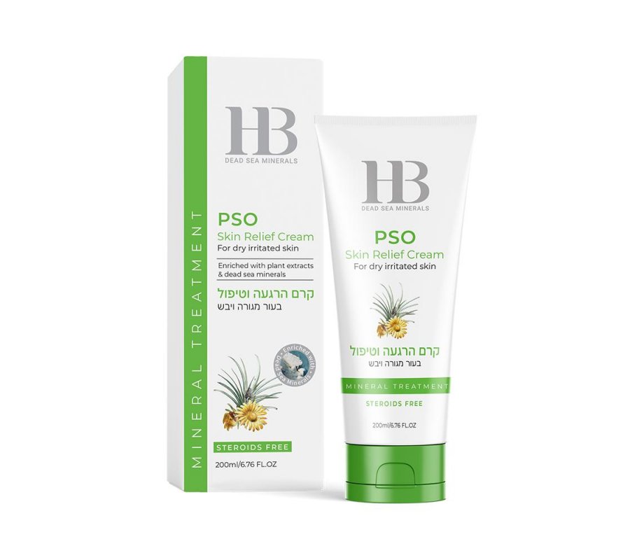 Psoriasis PSO Skin Relief Cream with Dead Sea Minerals and More - H&B