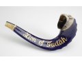 Rams Horn Shofar, Hand Painted in Israel - Lion of Judah with Gold Tints