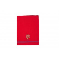Red Dish Towel with Pomegranate Tree - Yair Emanuel