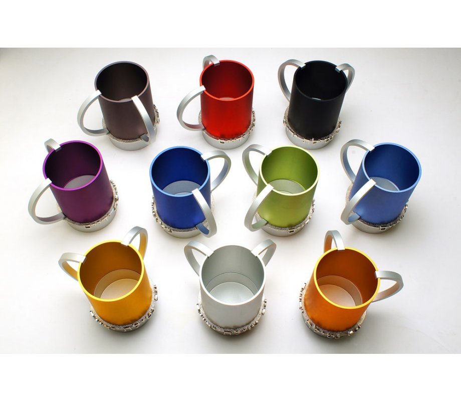 Red Netilat Yadayim Wash Cup - Dabbah