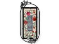Red Pomegranate English Home Blessing Dorit Judaica Wall Plaque