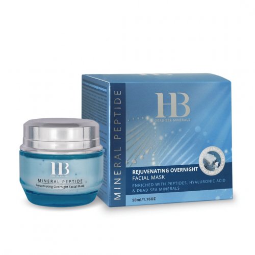 Rejuvenating Overnight Facial Mask Cream - H&Bs Mineral Peptide Blue Series