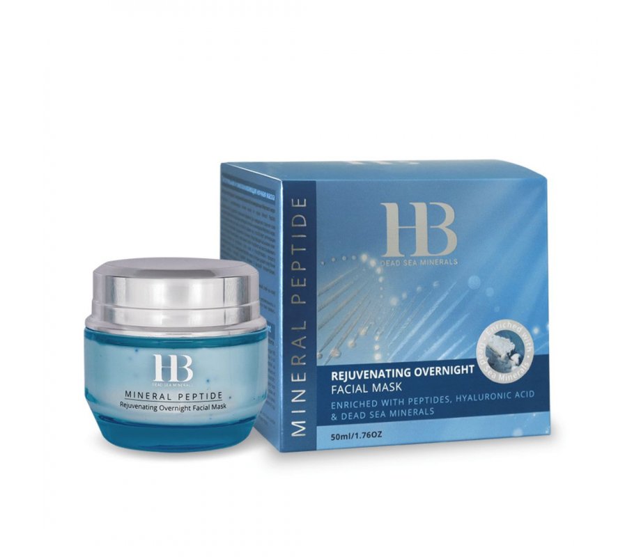 Rejuvenating Overnight Facial Mask Cream - H&B’s Mineral Peptide Blue Series