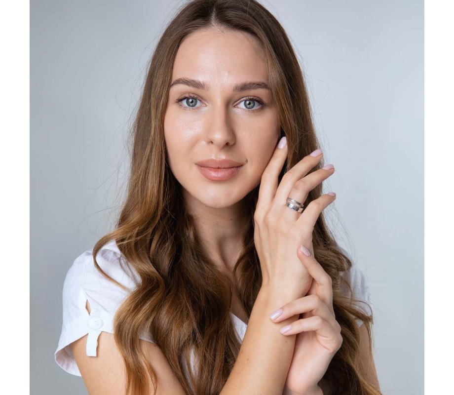 Ring of Sterling Silver, Ani Ledodi VeDodi Li Engraved in Hebrew English Inside