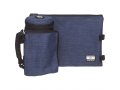 Set, Insulated Tefillin Holder and Weatherproof Tallit Bag - Blue Jean Denim Fabric