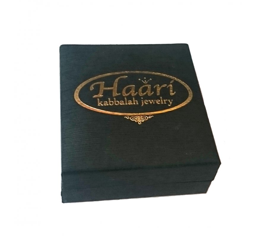 Shema Yisrael Star of David Two-Tone Pendant 9K Gold & Sterling Silver by HaAri Jewelry