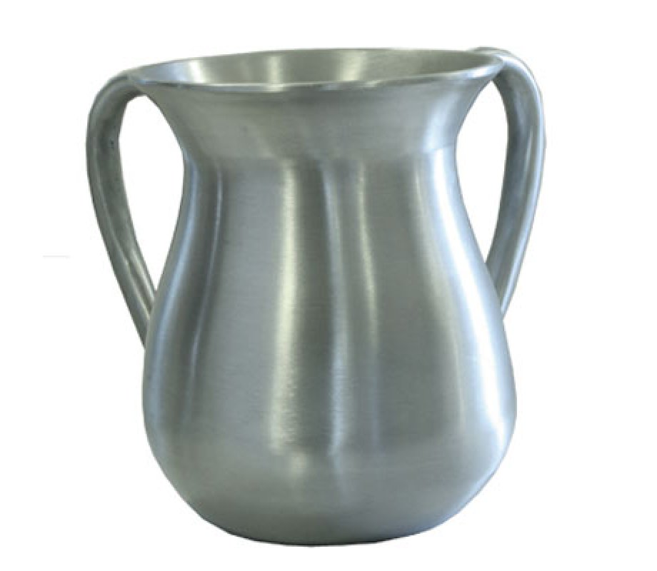 Silver Anodized Aluminum Classic Netilat Yadayim Wash Cup - Yair Emanuel