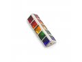 Small Glass Rainbow Tiles Design Israel Museum Metal Mezuzah Case