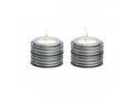 Small Tea Light Candlesticks as Stacked Discs, Colorful - Yair Emanuel