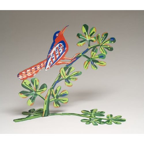 Song Bird Free standing Double Sided Steel Sculpture - David Gerstein