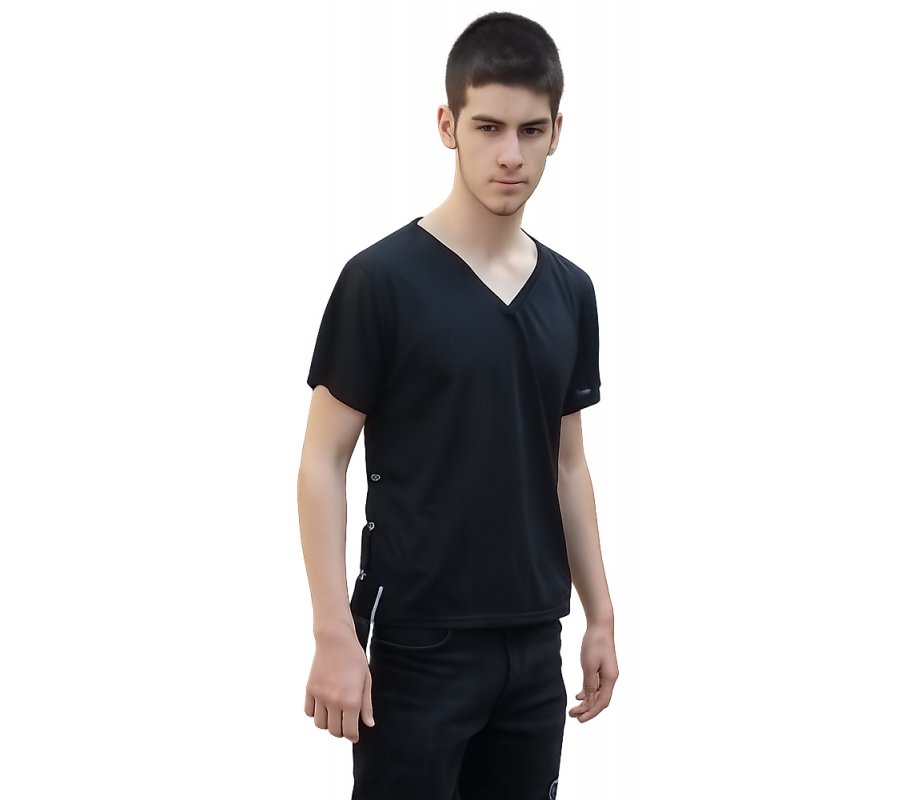 Sports Tzitzit T-Shirt Adult Size - Black