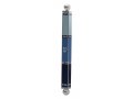 Square Tube Mezuzah Case with Knobs, Shades of Blue Stripes - Dorit Judaica