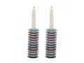 Stacked Disc Style Candlesticks, Multicolor - Yair Emanuel,