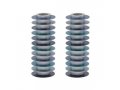 Stacked Disc Style Candlesticks, Shades of Blue - Yair Emanuel