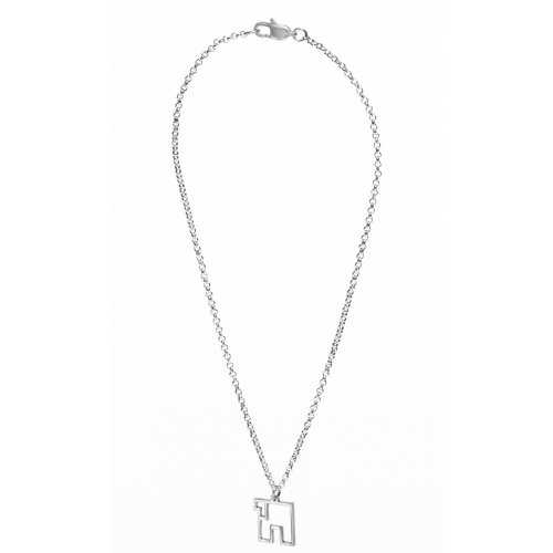 Stainless Steel Necklace with Contemporary Style CHAI Pendant - Adi Sidler