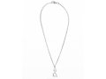 Stainless Steel Necklace with Double Star of David Pendant- Adi Sidler