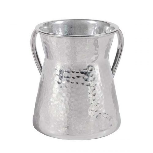 Stainless Steel Netilat Yadayim Wash Cup with Hammered Finish - Yair Emanuel