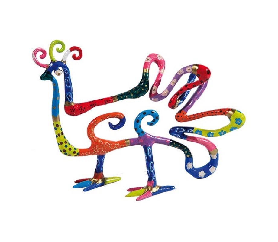 Standing Table Sculpture, Peacock - Yair Emanuel