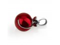 Sterling Silver Pendant Necklace – Red Enamel Pomegranate with Red Garnet Stone