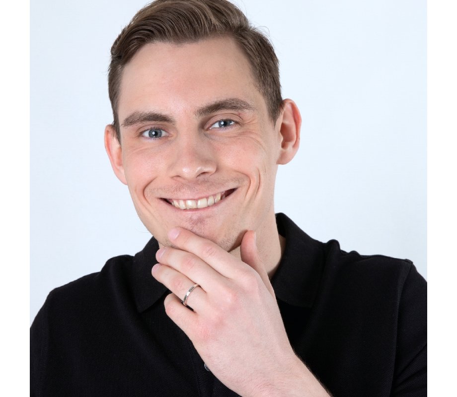 Sterling Silver Ring with Opening Words of Aaronic Blessing  English and Hebrew